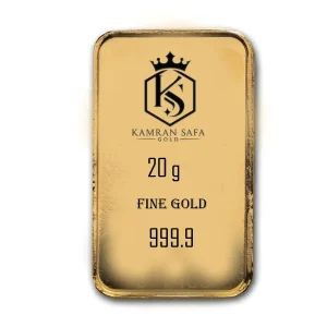 شمش طلا 20 گرمی ۲۴ عیار
