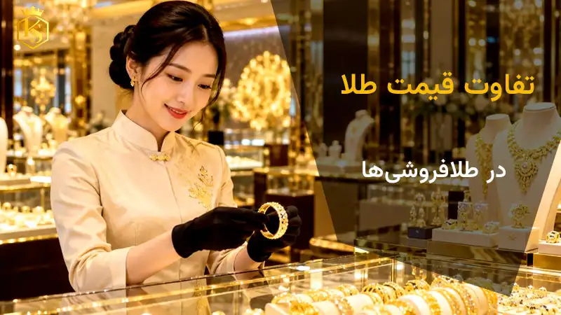 تفاوت قیمت طلا در طلافروشی‌ها